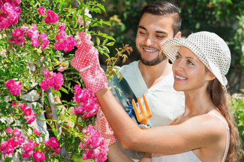 A tidy Leyton garden improved with professional soft landscaping